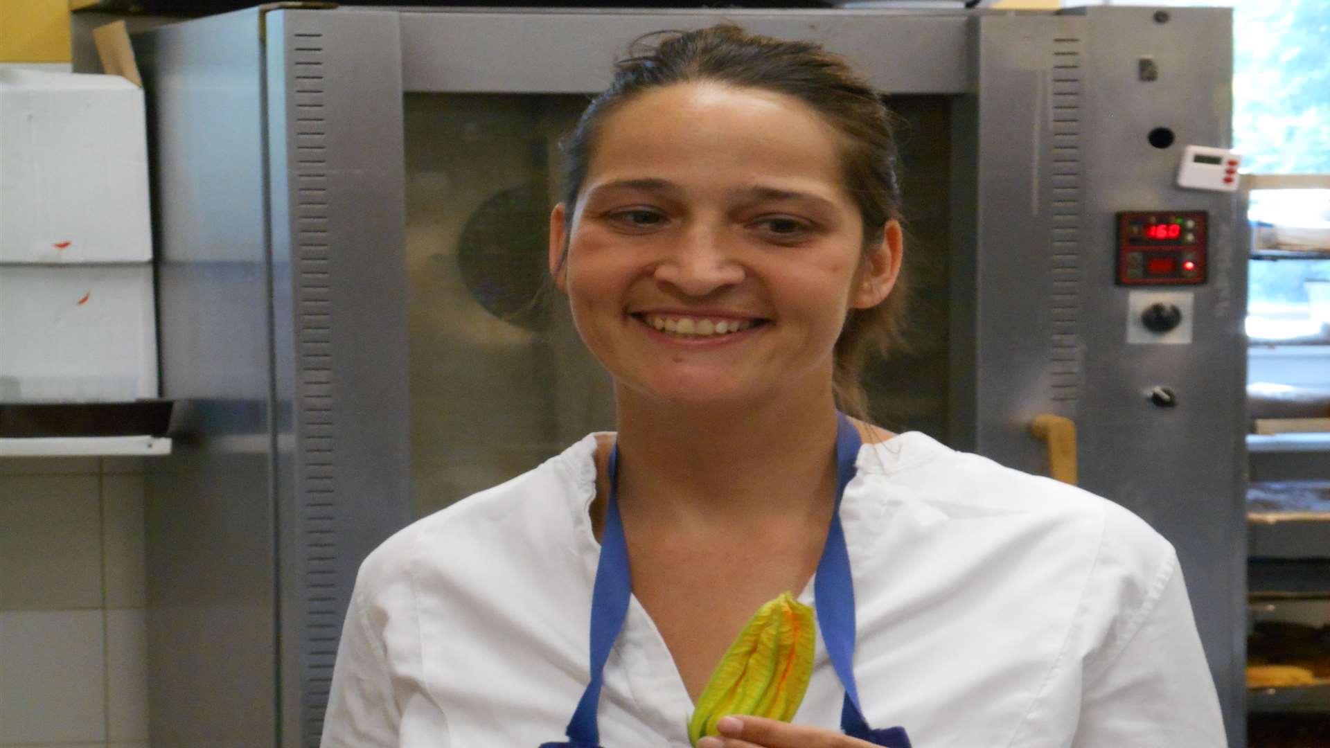 Nadia Sammut who bravely let me help her prepare a delicious meal created with fresh ingredients grown in the grounds of the hotel