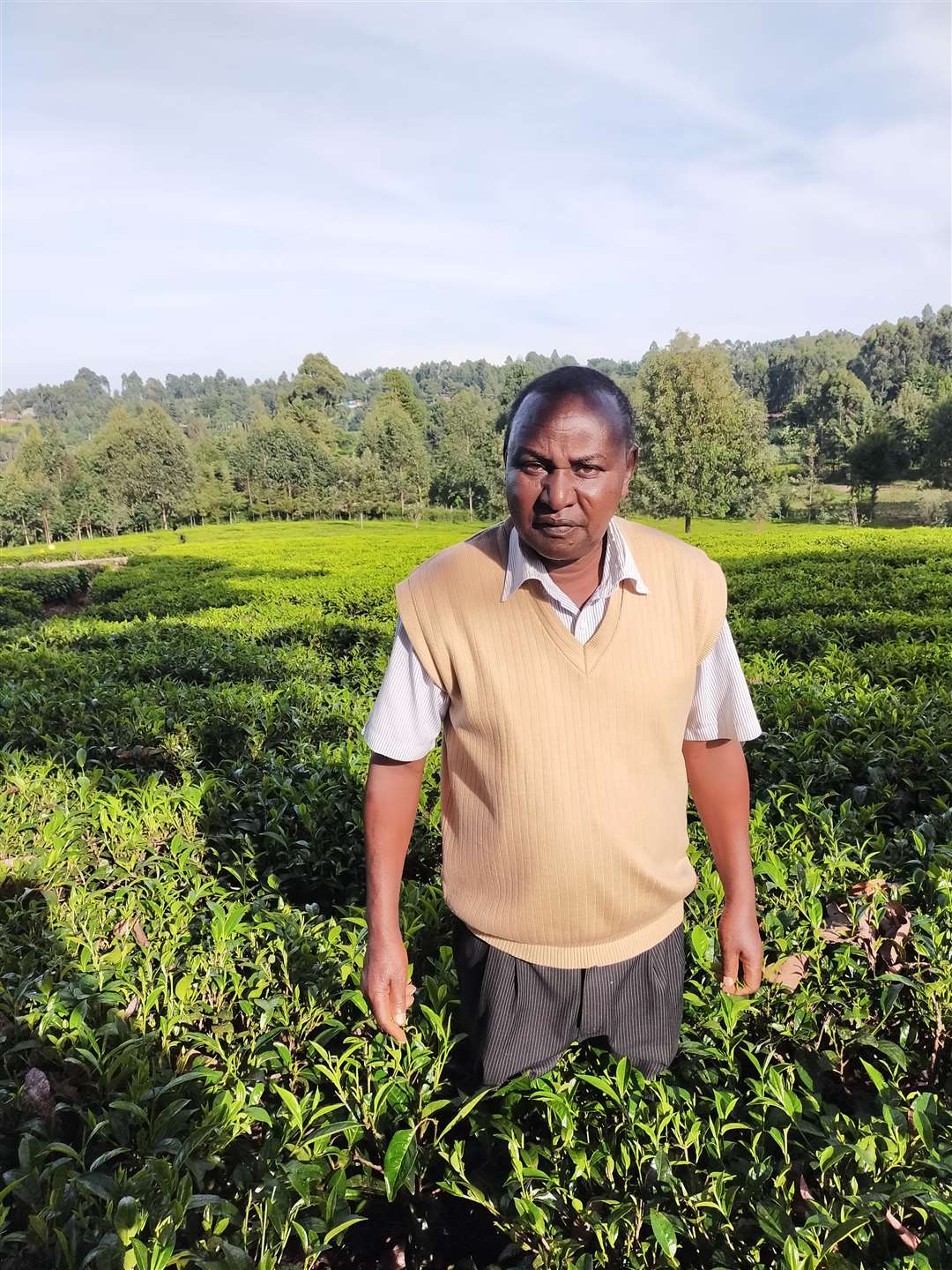 Richard Koskei, 72, a tea farmer from Kericho, in Kenya’s Western Highlands, who warned of the impact of climate change (Christian Aid/PA)