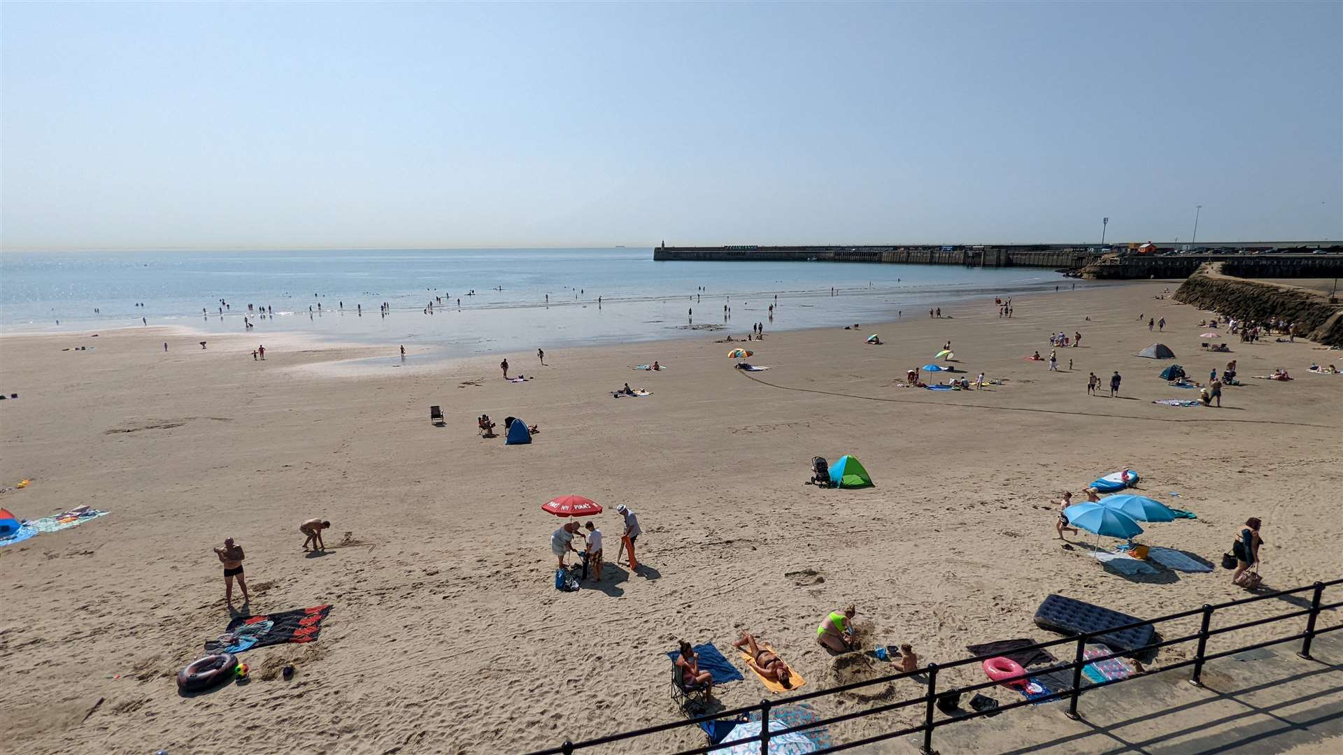 Sunny Sands, Folkestone, was in the top five alongside beaches in France, Spain and Italy