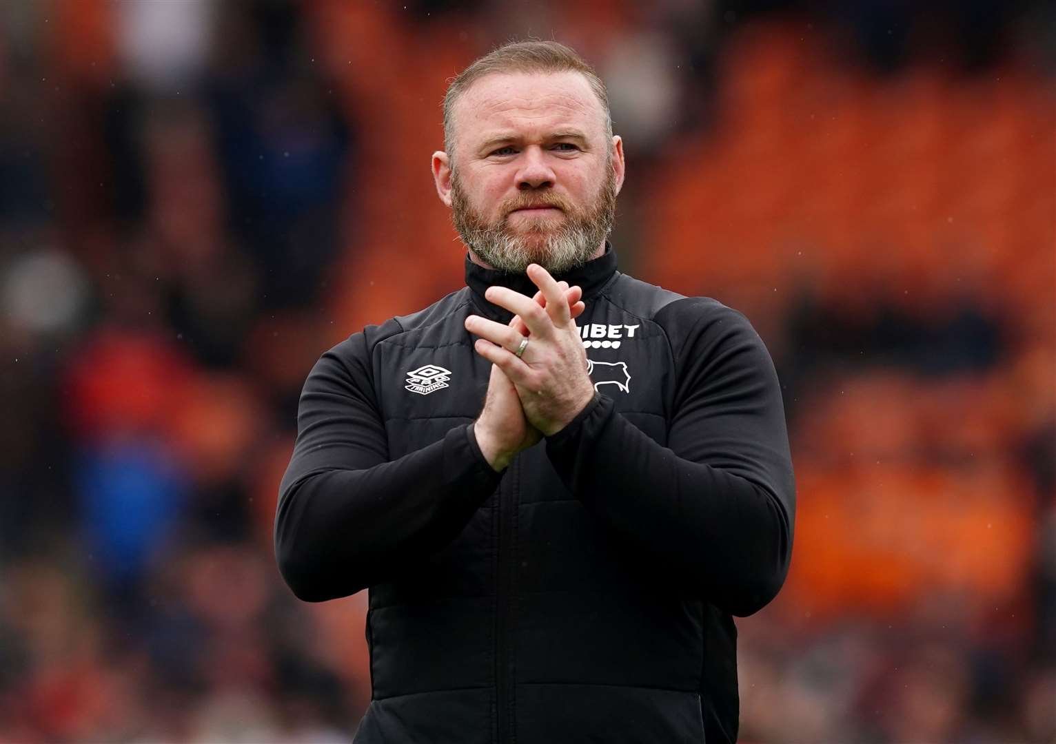 Stormzy said it would be a dream to manage Derby County manager Wayne Rooney (Martin Rickett/PA)