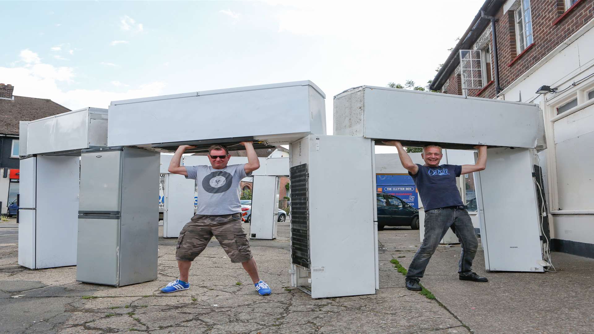 Paul Stone and Kevin Wildeman who have created Fridgehendge