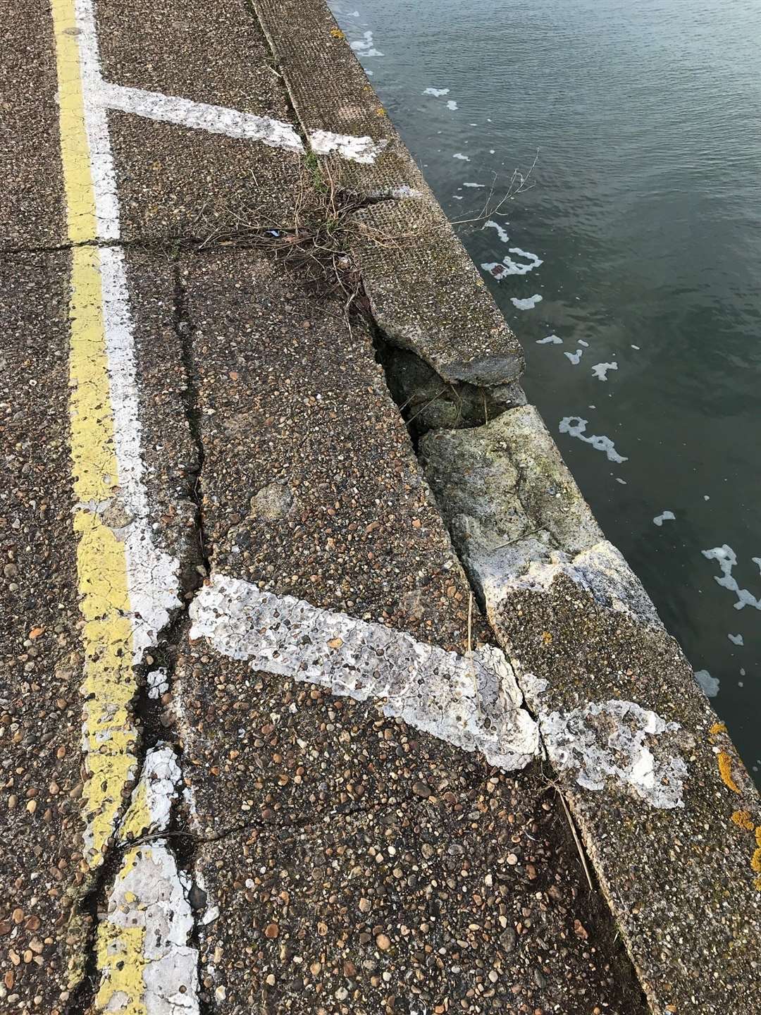 The sea wall at The Strand