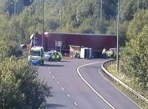 The scene of the accident. Picture: Highways England.