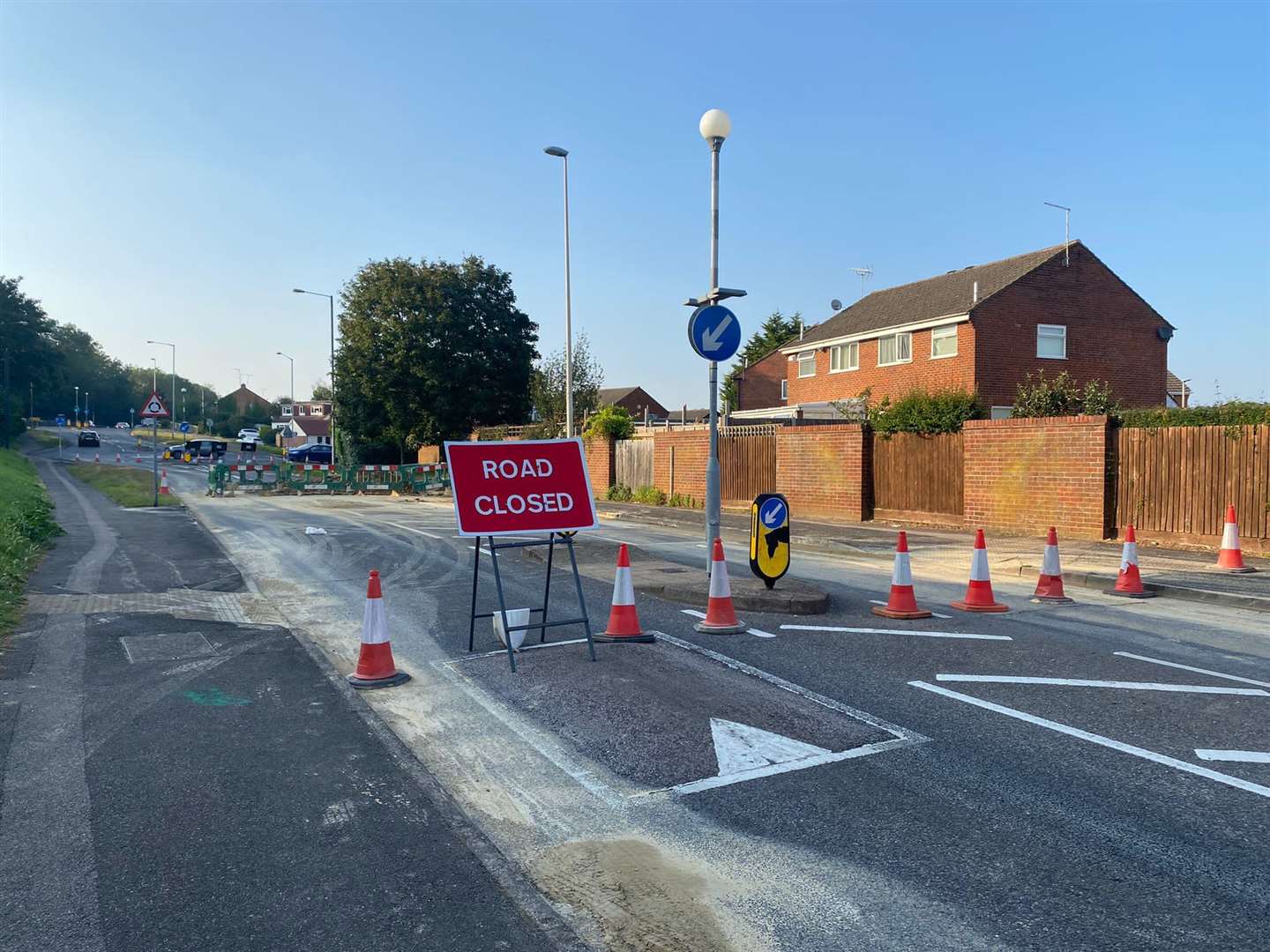 Hempstead Valley Drive is currently closed in both directions closed due to emergency repairs between Hempstead Road and Lombardy Close.