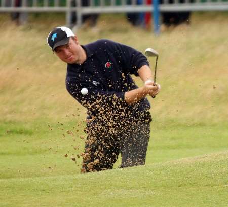 Tom Sherreard in action on the opening day at Birkdale. Picture: BARRY GOODWIN