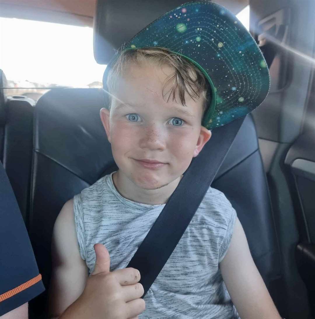 Winston Archer's mum Candy mum says at least 100 people joined the search to find him on Dymchurch beach. Picture: Candy Archer