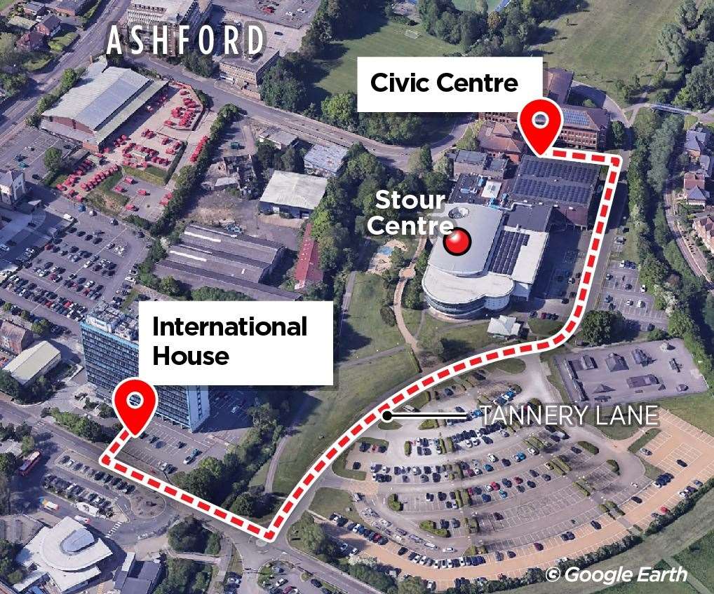 Ashford Borough Council is moving from the Civic Centre to International House