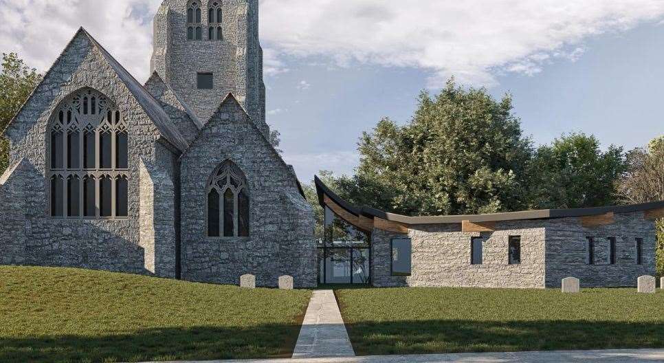 A proposed image of how the church in Tenterden will look once work is complete