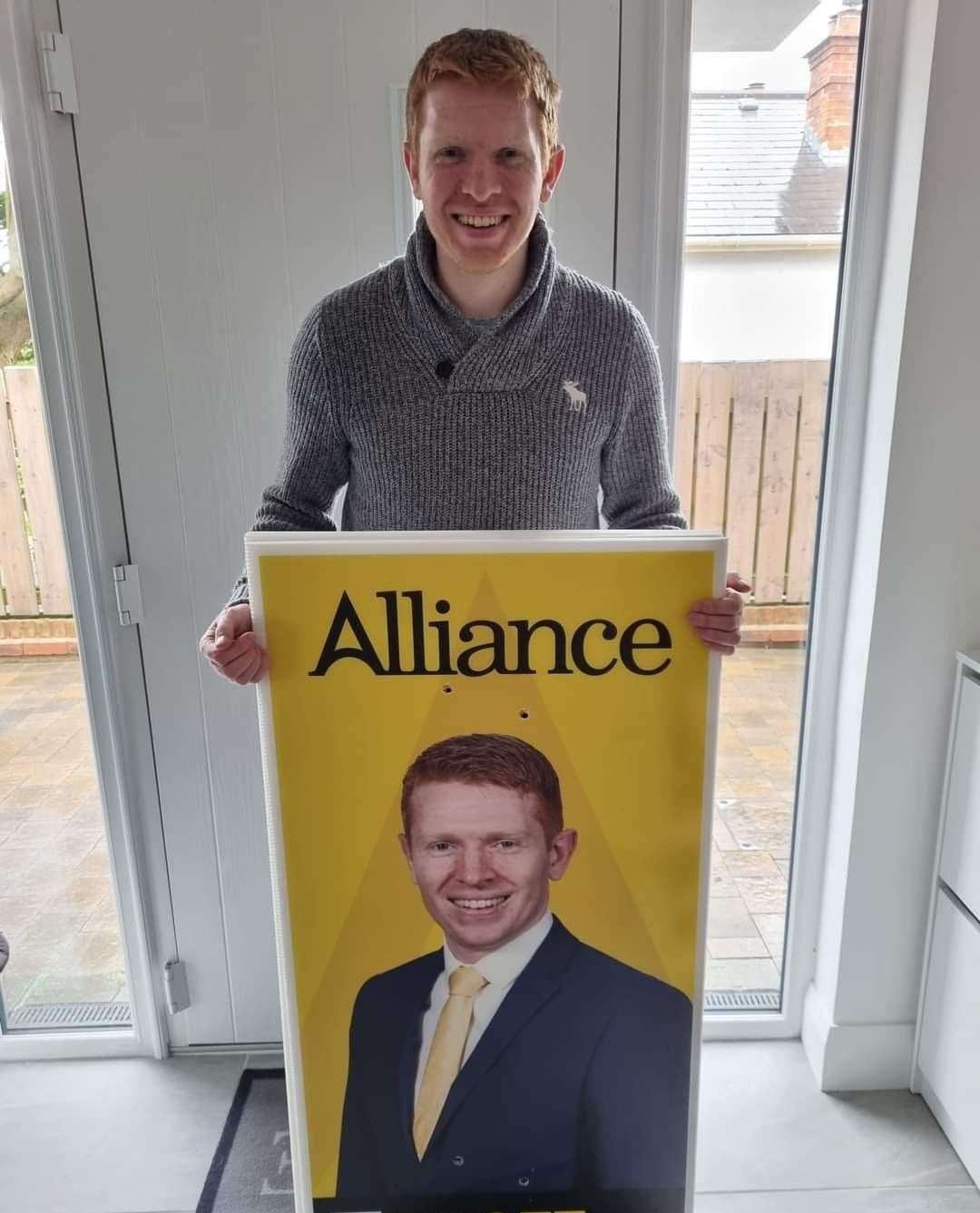 Alliance Party candidate Eddie Roofe (Alliance Party/PA)