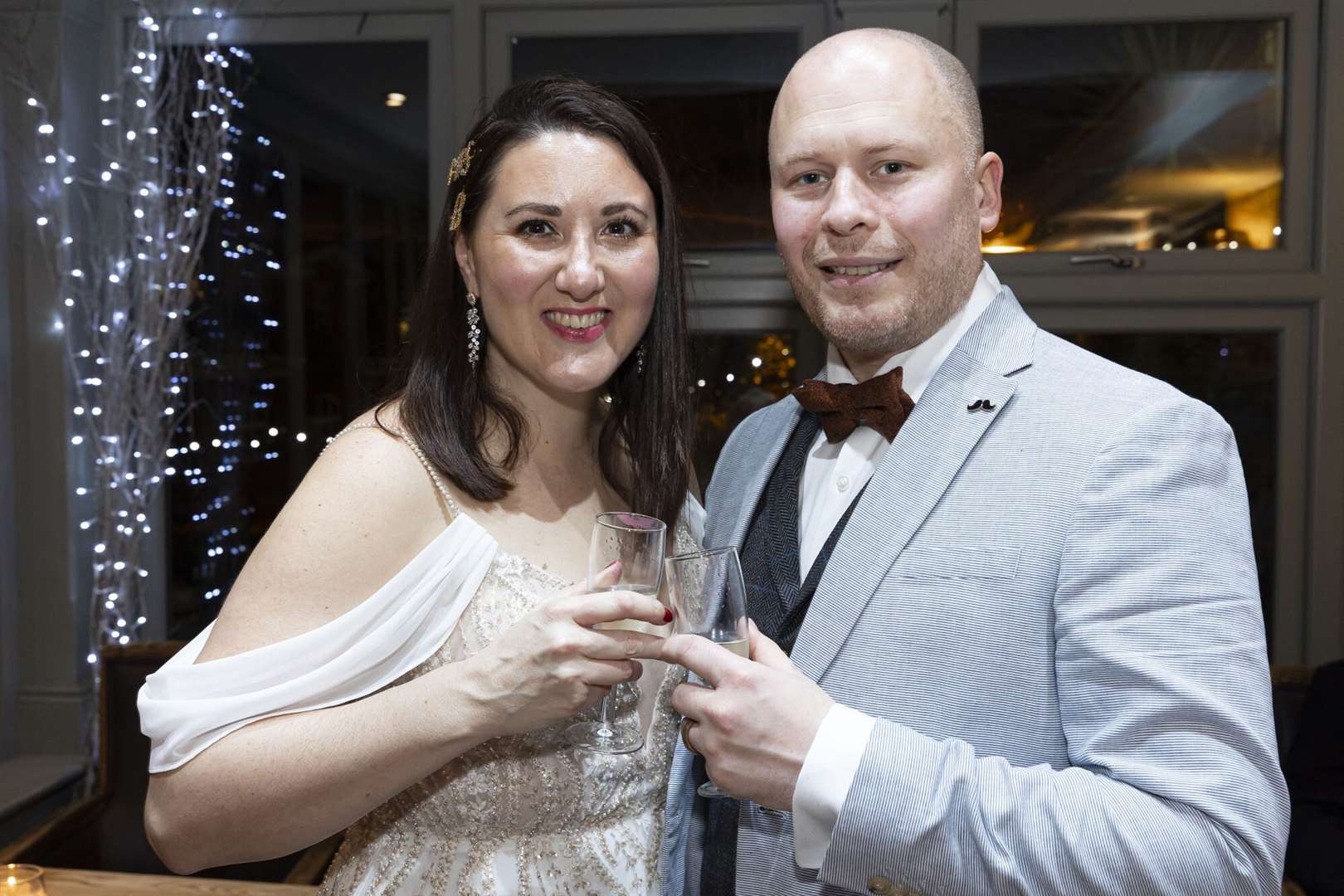 Ashleigh and Jon Boxshall from Tunbridge Wells married at The Barn last August. Picture: Shepherd Neame