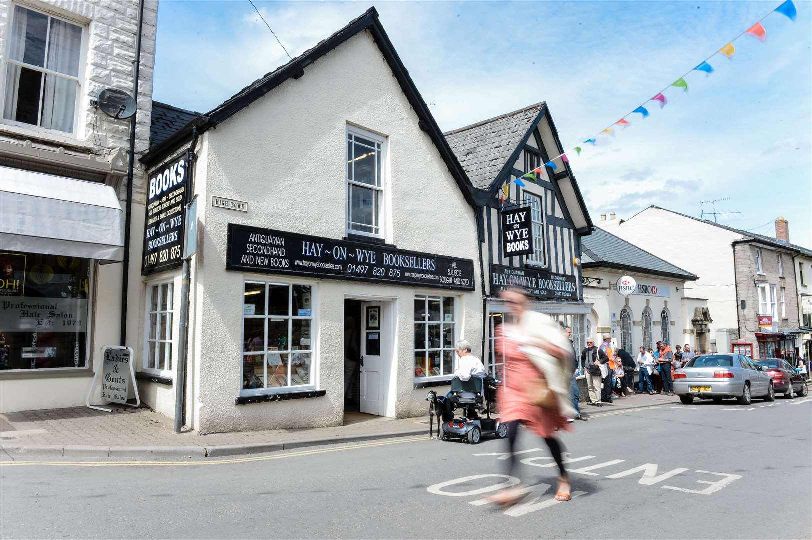 Hay-on-Wye is one of the locations in the pilot scheme (PA)