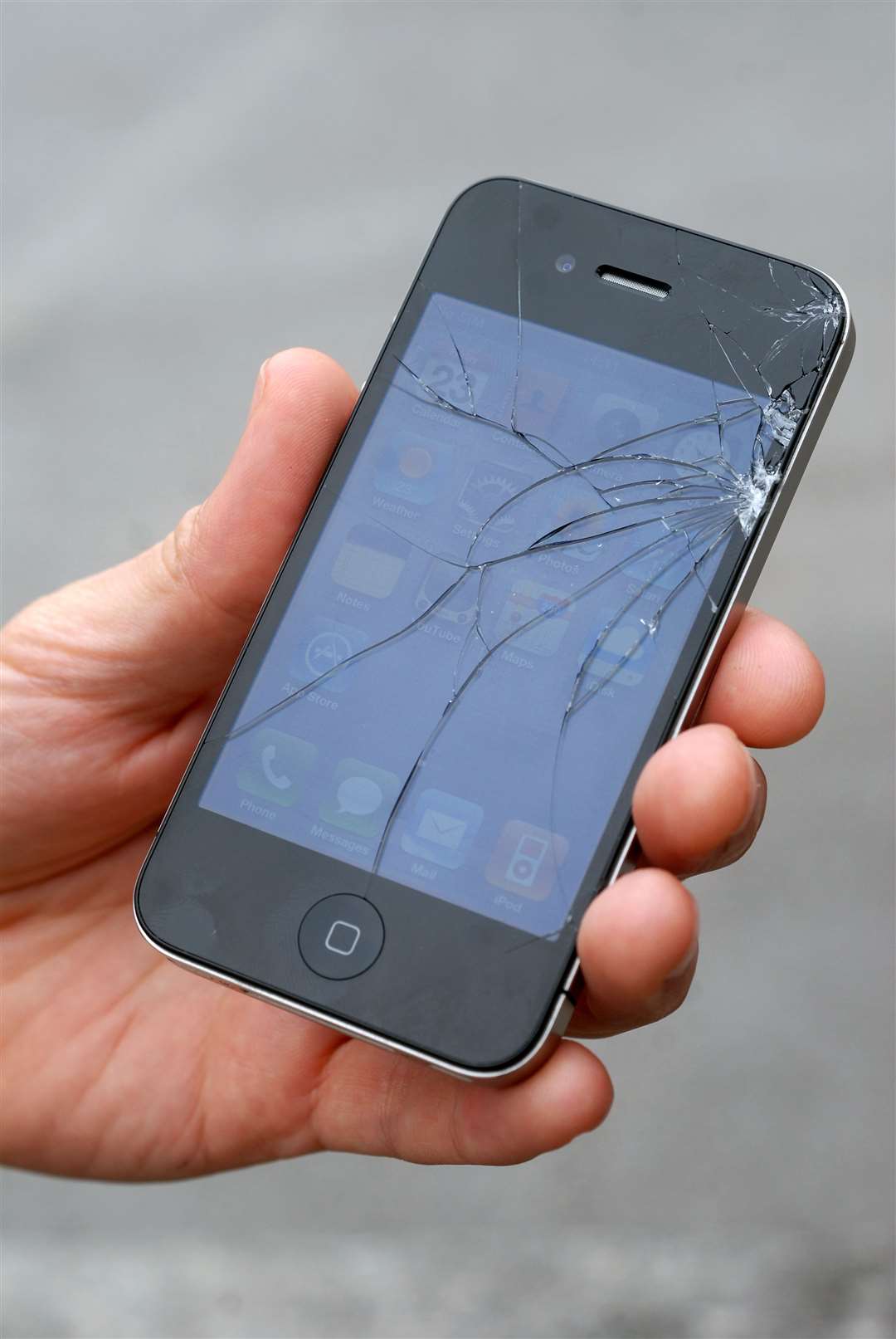 Nearly one in 10 people surveyed said they are prepared to leave a cracked screen for a year or longer (Geoff Kirby/PA)