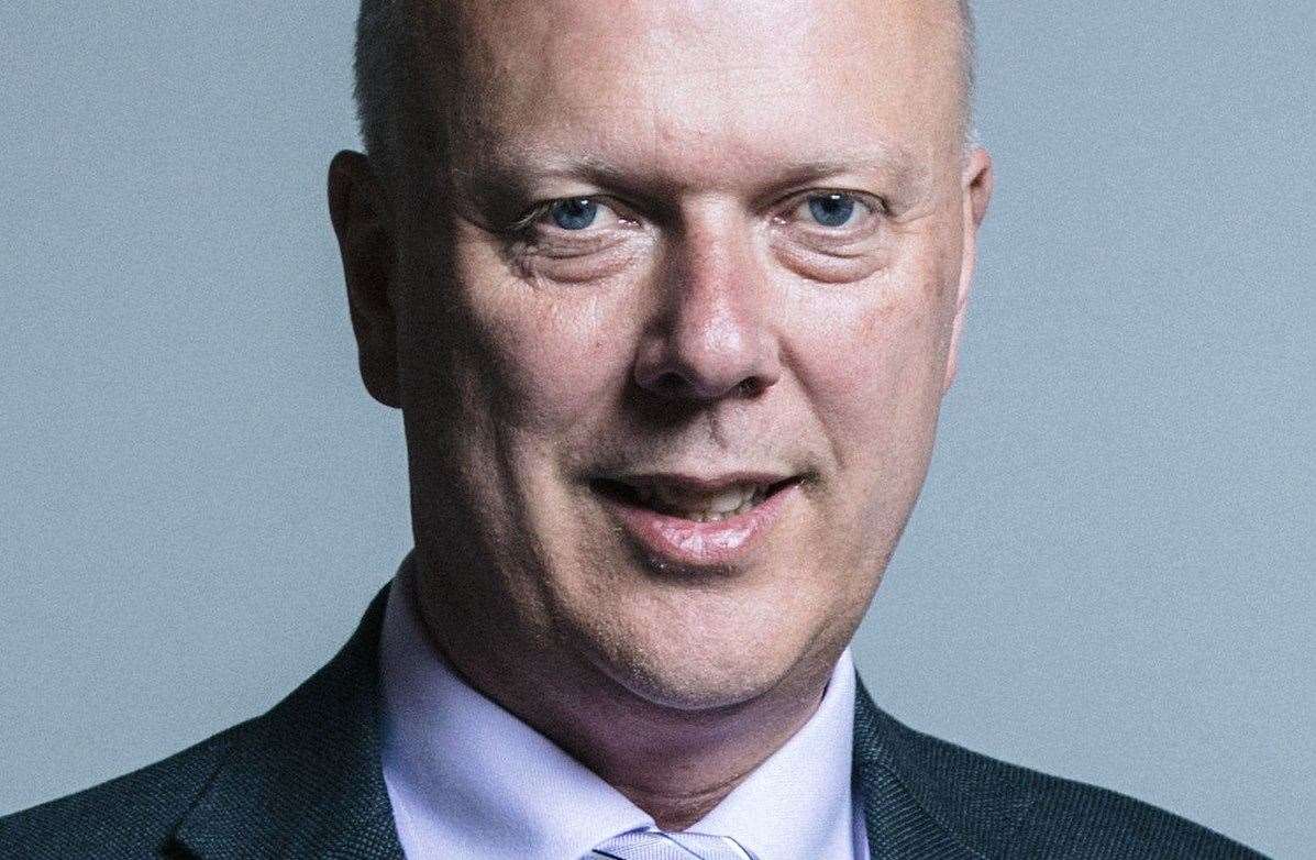 Former transport secretary Chris Grayling