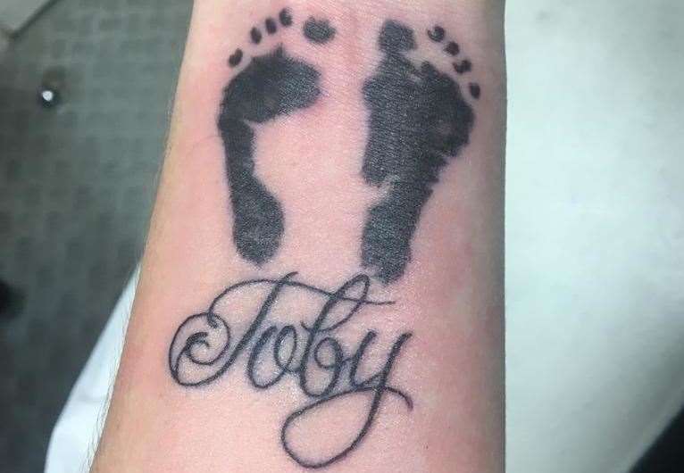 The mother had a tattoo in memory of her son