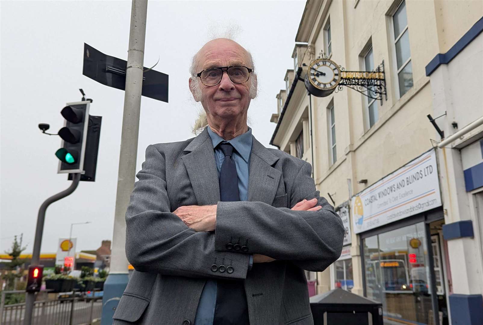 Frank Bond is dismayed that he can no longer keep the clock in Cheriton Road showing the right time