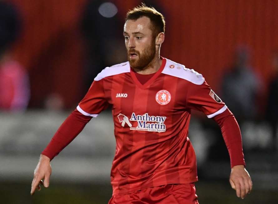 Harry Crawford scored from nearly the halfway line against Bromley. Picture: Keith Gillard