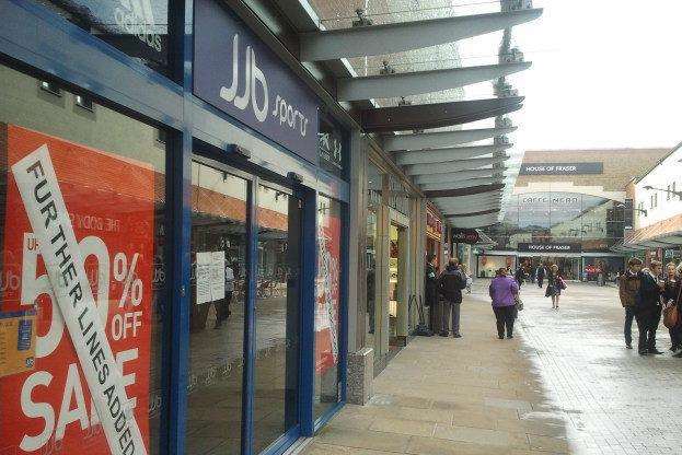 JJB in Fremlin Walk, Maidstone, which closed in September 2012