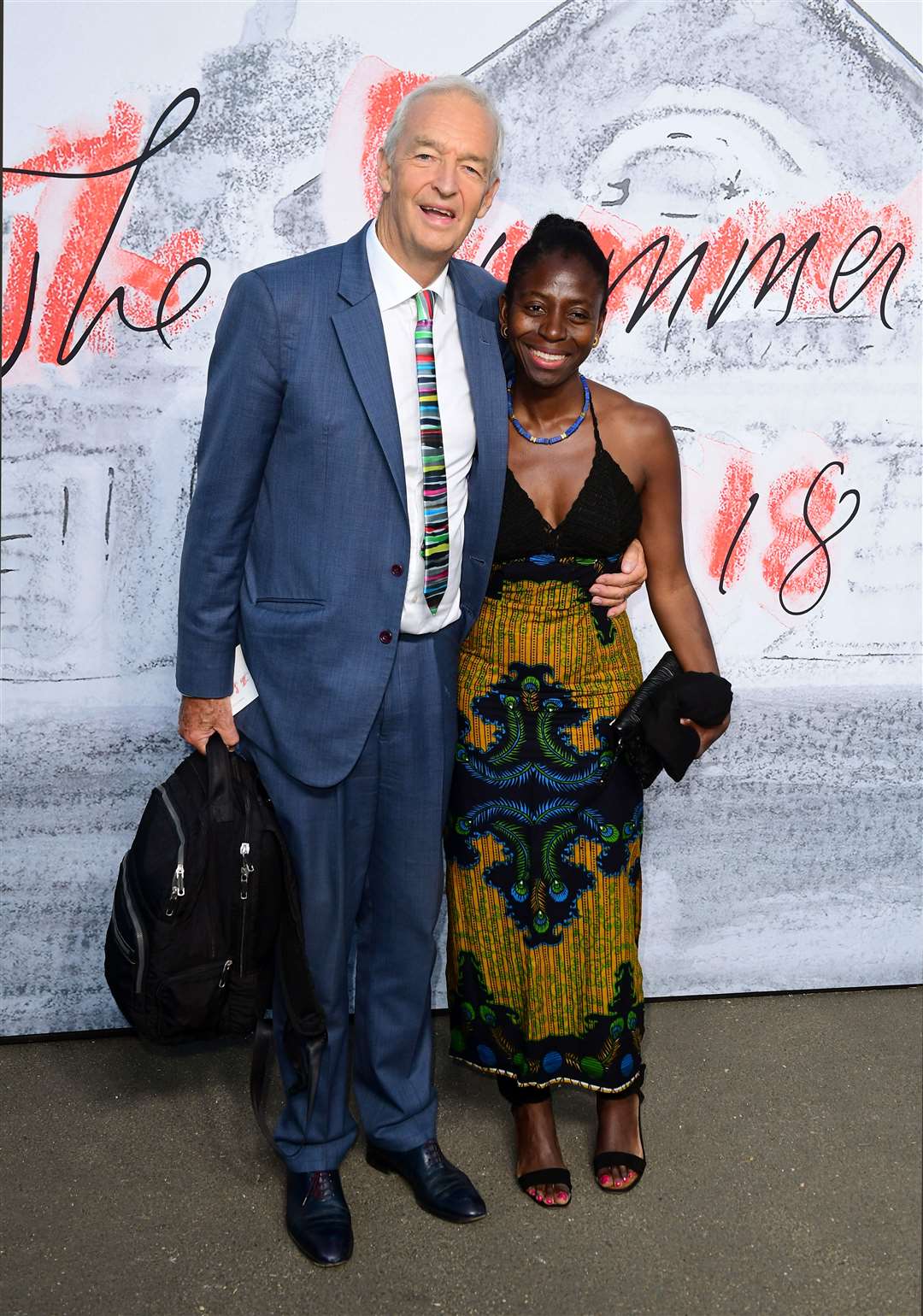 Jon Snow and Precious Lunga at the Serpentine Summer Party 2018 (Ian West/PA)