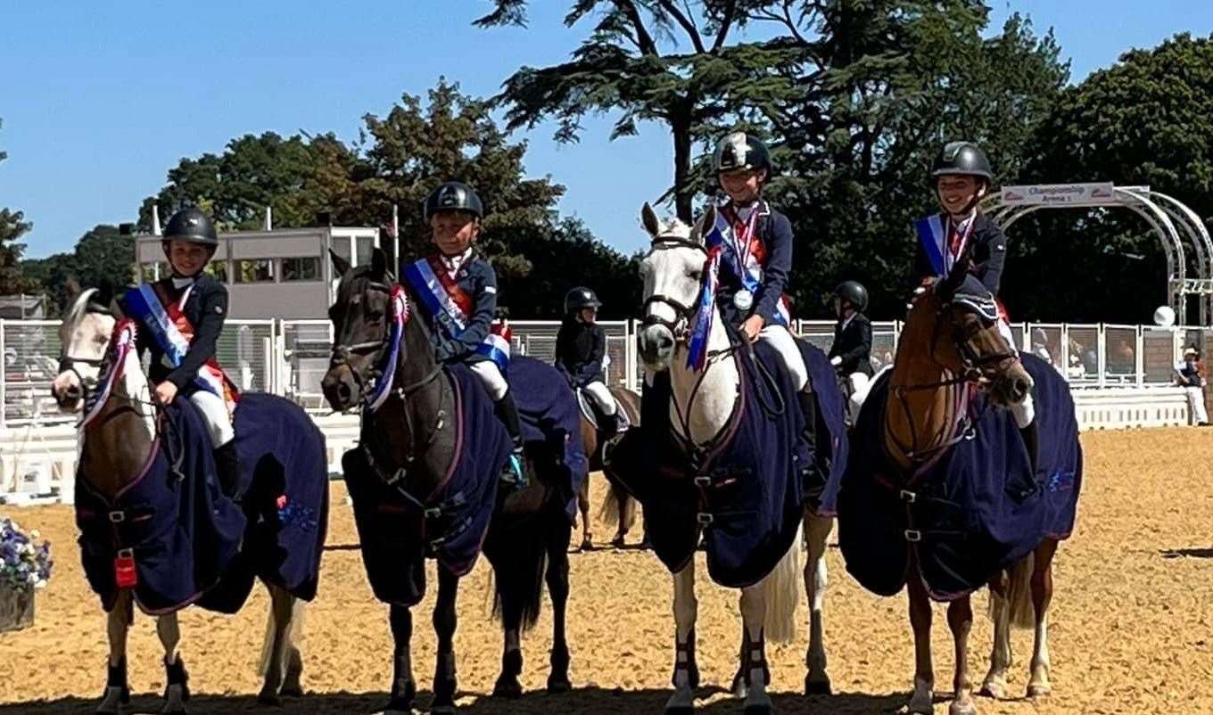 Kent's winning team of eight-year-old Alfie Bailey, Olivia Lewington, nine, 12-year-old Scarlett Braidford and Taylie Rae Owen, 11 from the Ashford area