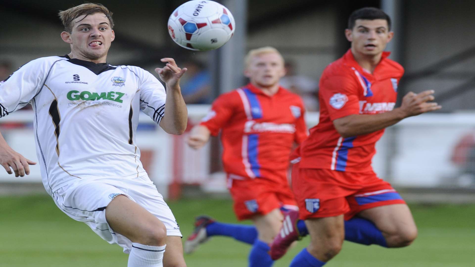 Tom Murphy of Dover in the pre-season friendly against Gillingham in July