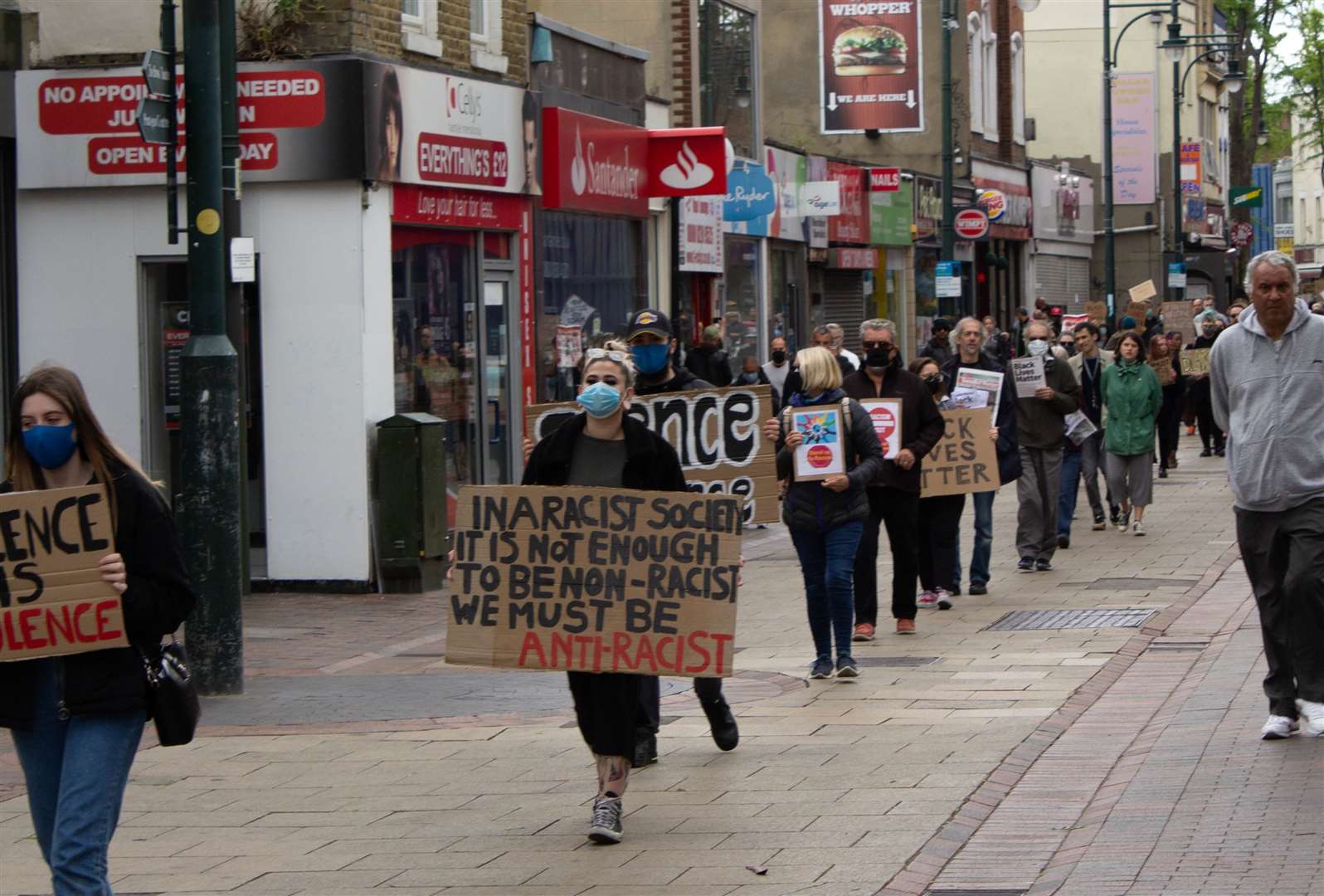 Black Lives Matter march through Chatham. Picture: Ryan Armour