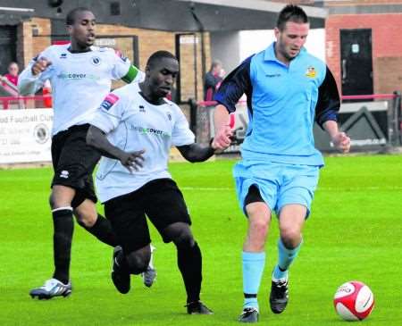 Maidstone United's on-loan striker Matthew Wright