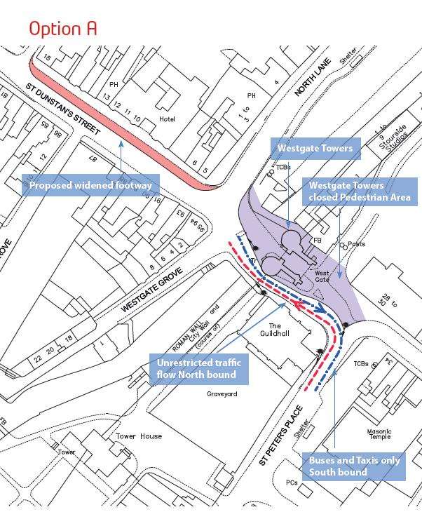 Option A involves reverting to the trial layout