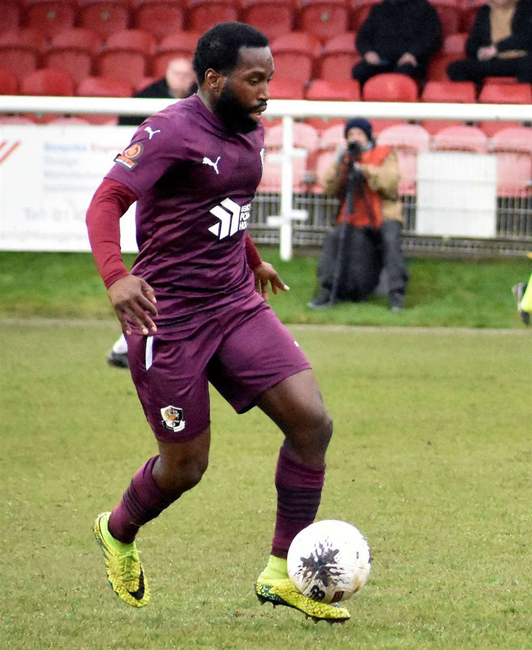 Fumnaya Shomotun has left Dartford for National League South side Tonbridge this summer. Picture: Randolph File