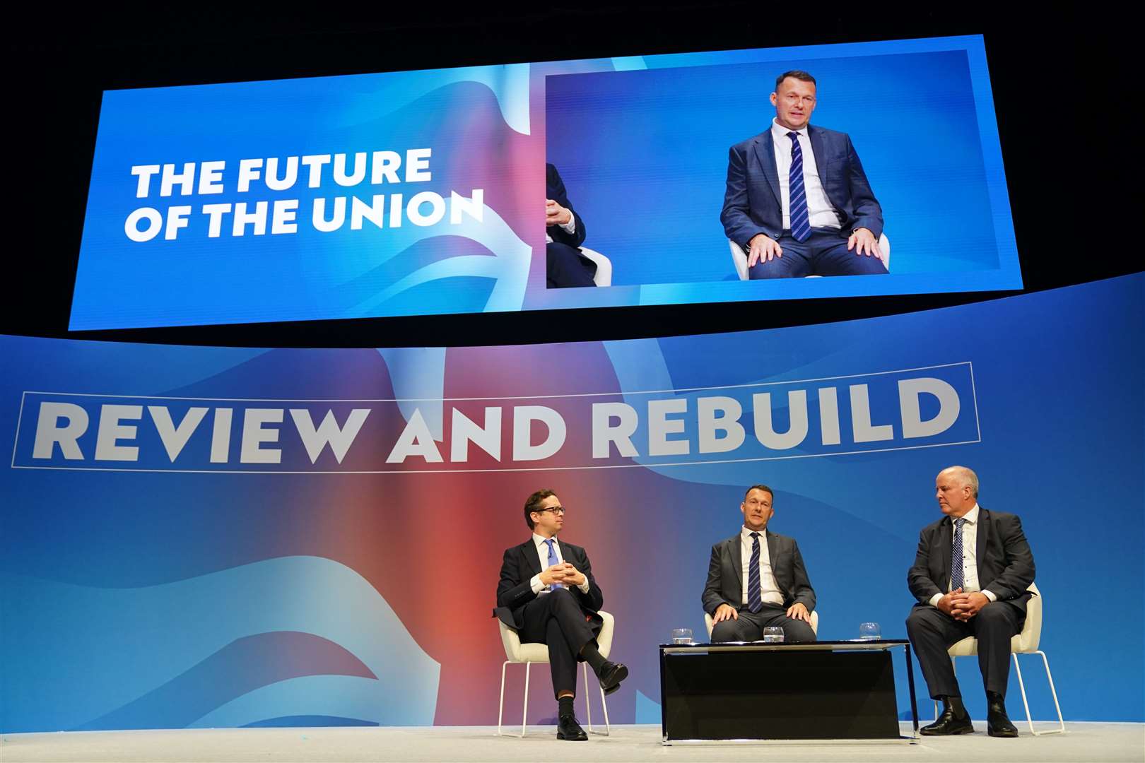 The Future of the Union discussion during the Conservative Party Conference at International Convention Centre in Birmingham (Jacob King/PA)