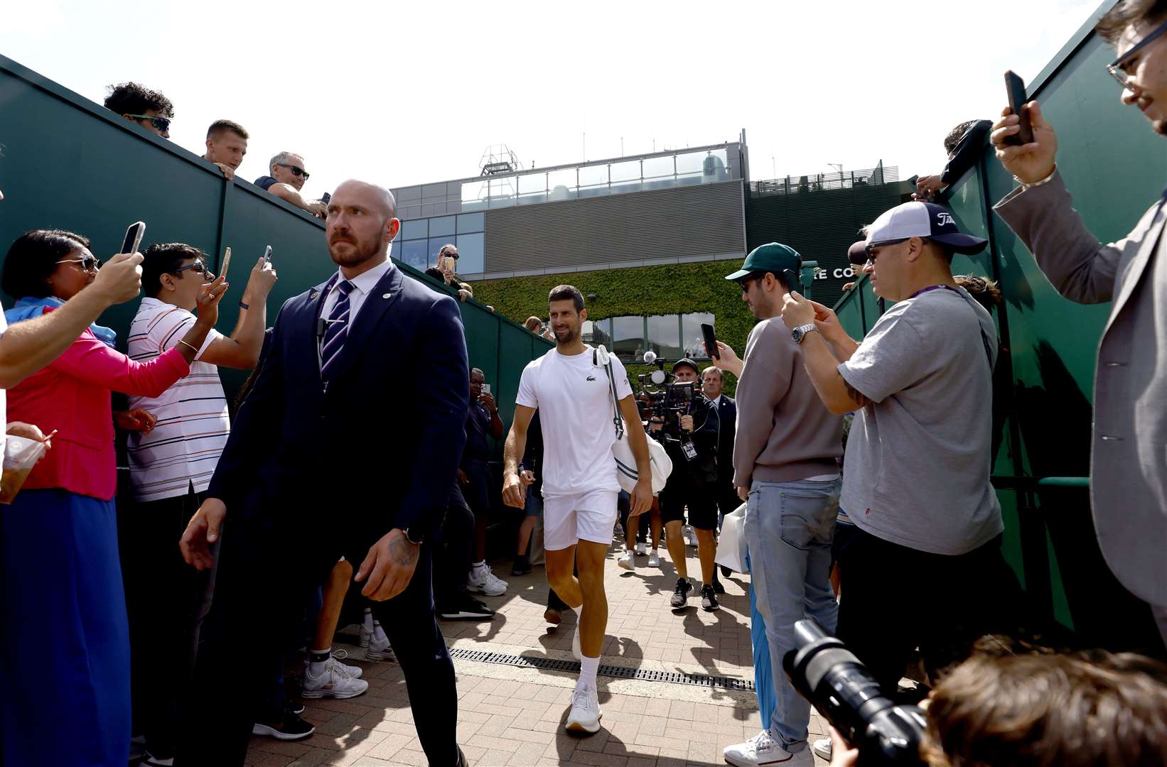 Novak Djokovic ahead of a practice session on Sunday (Steven Paston/PA)