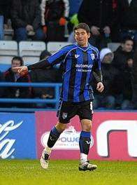 Cody McDonald takes the applause after his first goal