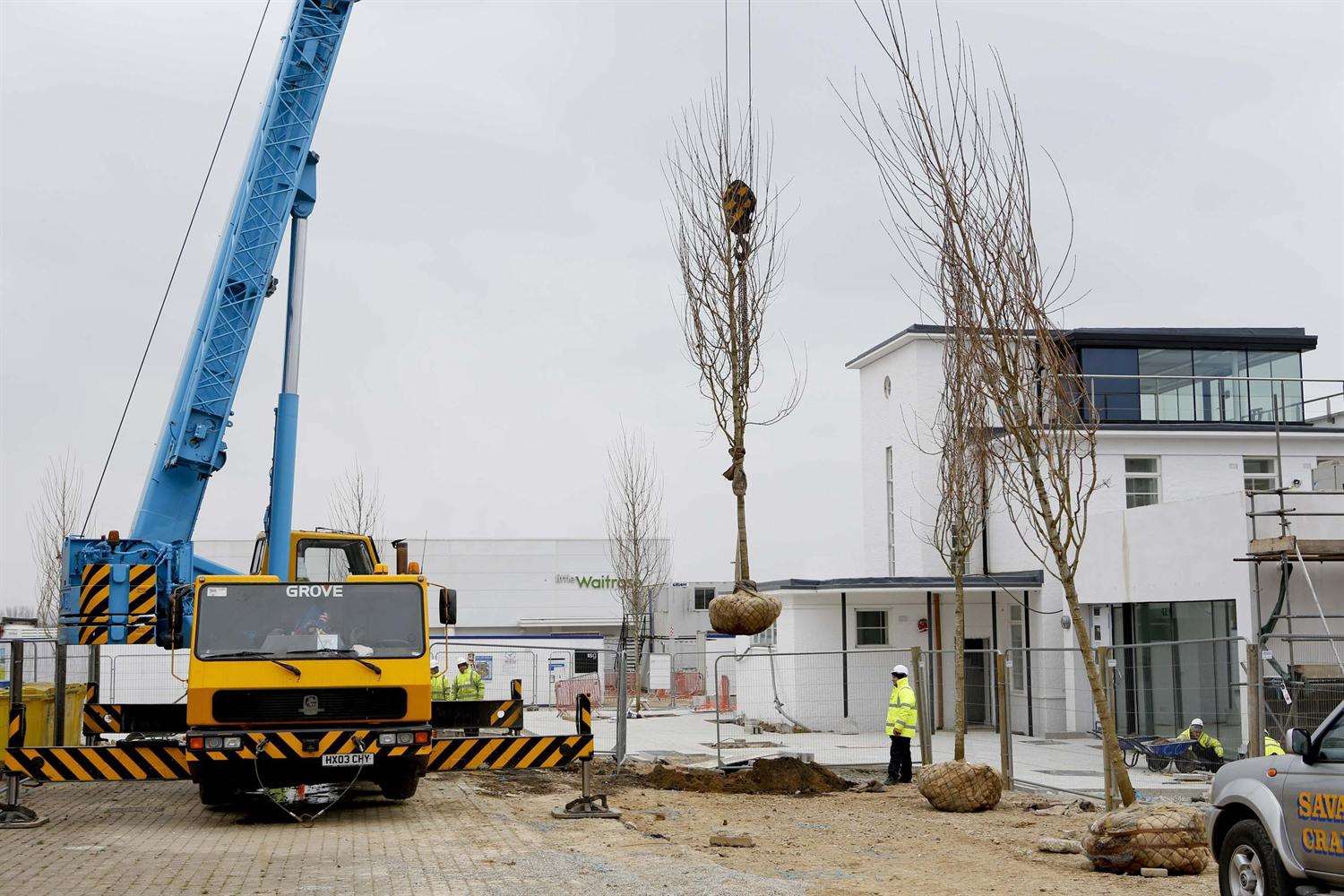 Work starts on the restoration of the control tower two years ago