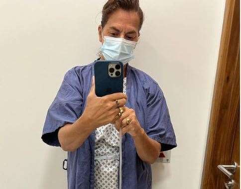 Tracey Emin shared a hospital picture on Instagram and later the good news she was cancer-free (59404086)