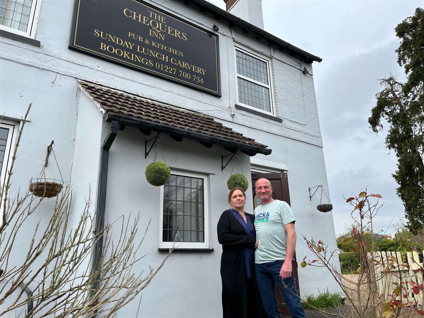 Steve McHugh and Paula Gilbert, new owners of The Chequers