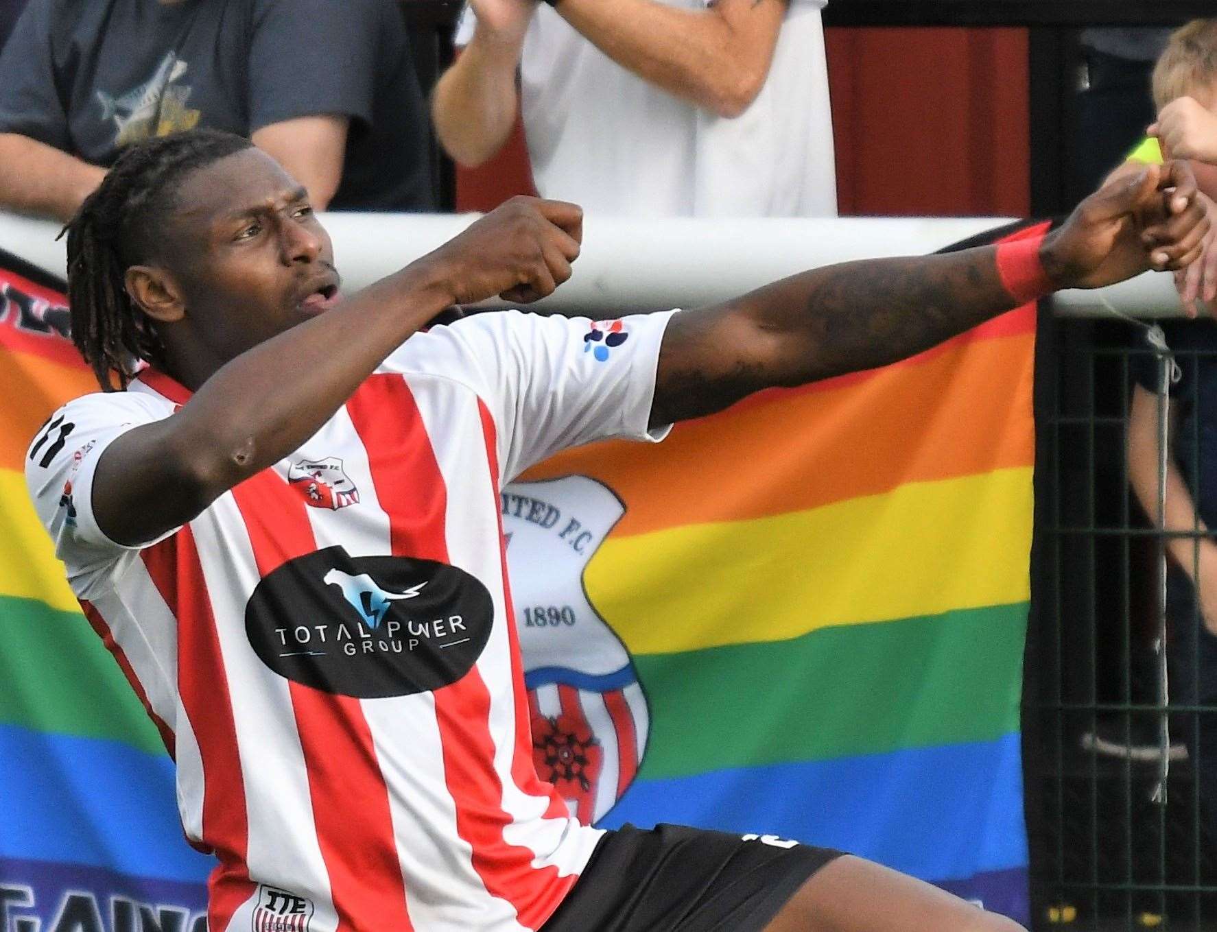 Jefferson Aibangbee scored Sheppey United's equaliser against Glebe Picture: Marc Richards