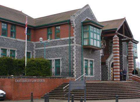 Mewton avoided jail because his son's sick. Canterbury Crown Court. Stock picture