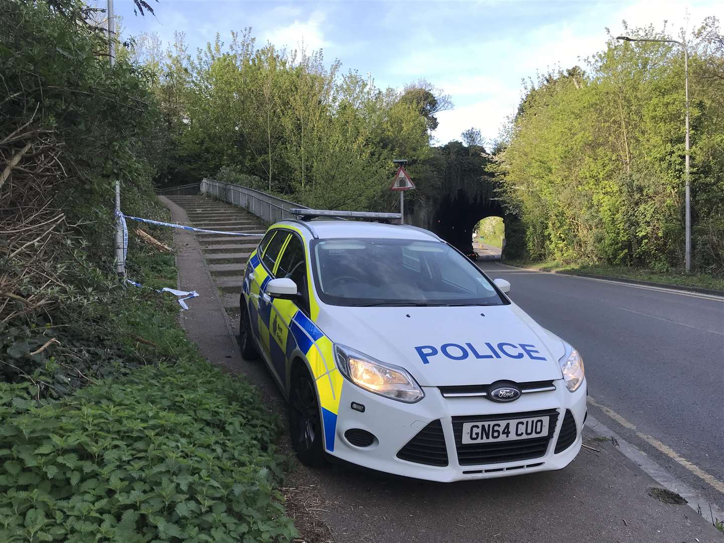 The body was found near Asda in Gravesend