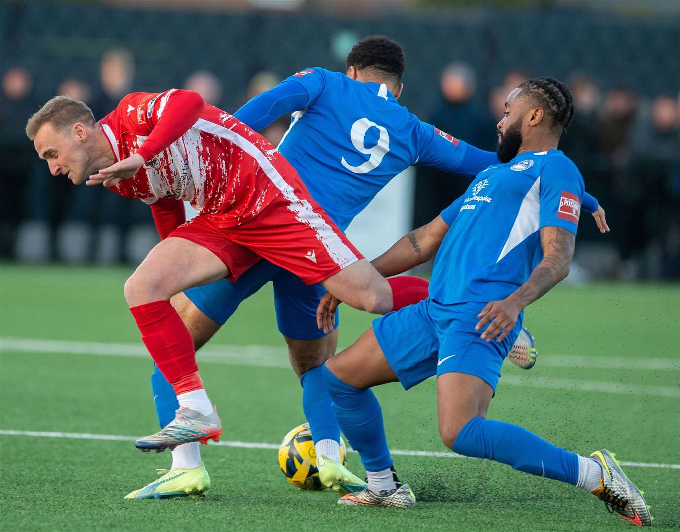 Shad Ngandu and Johan Caney-Bryan double up to keep Ramsgate at bay on Tuesday night. Picture: Ian Scammell