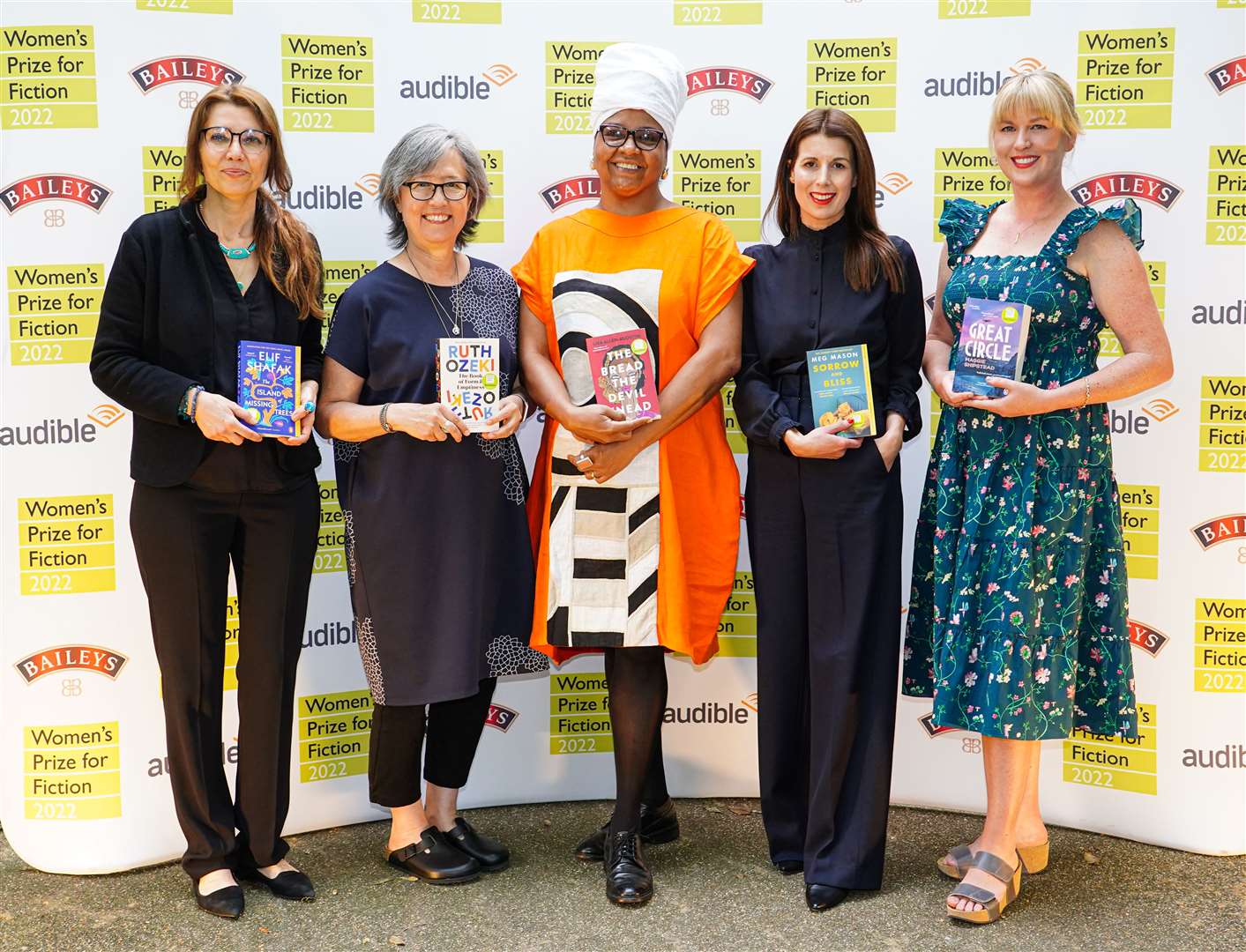 Elif Shafak, Ruth Ozeki, Lisa Allen-Agostini, Meg Mason and Maggie Shipstead at the ceremony (Ian West/PA)