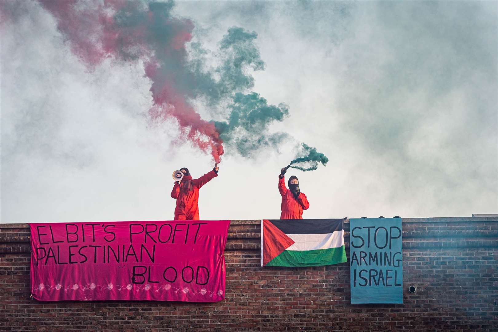 Activists also entered a site in Bristol (Vladimir Morozov/PA)