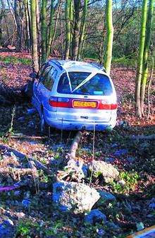 car crash at Bridge