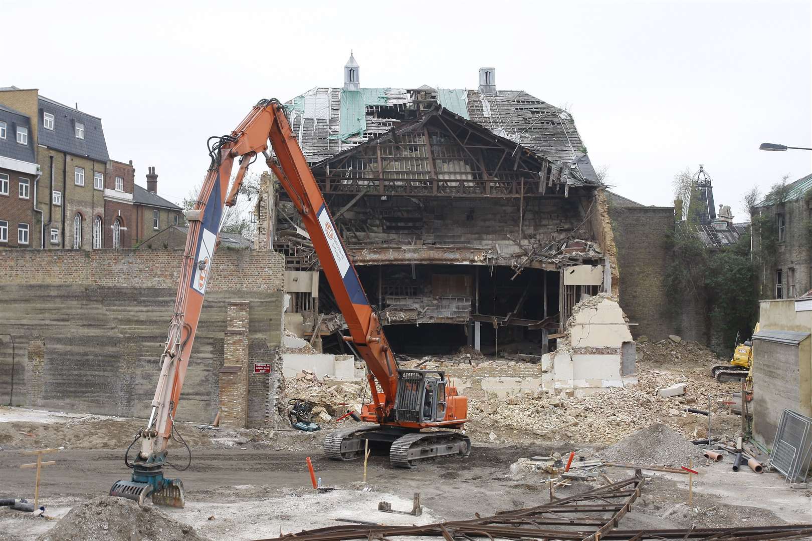 The auditorium at the Theatre Royal was demolished in 2009. A new development of apartments called Theatre Quarter has been built in its place