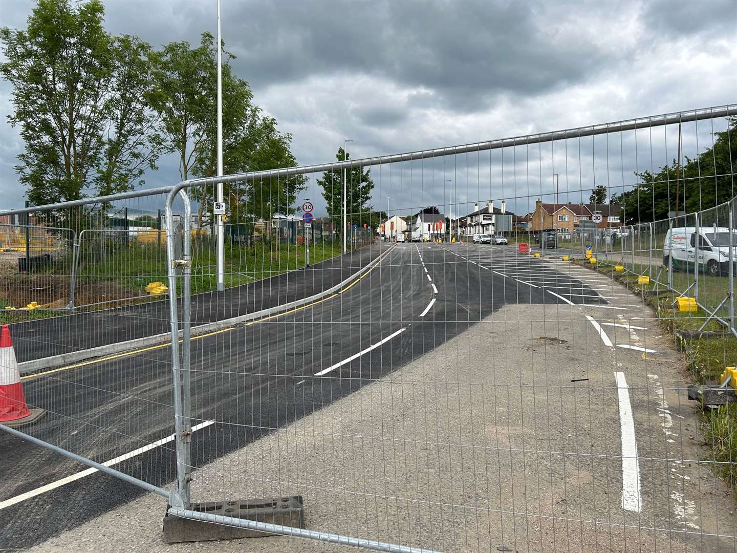 Frindsbury Hill, in Strood, has reopened after a three-month closure to build a new entrance to the Maritime Academy.