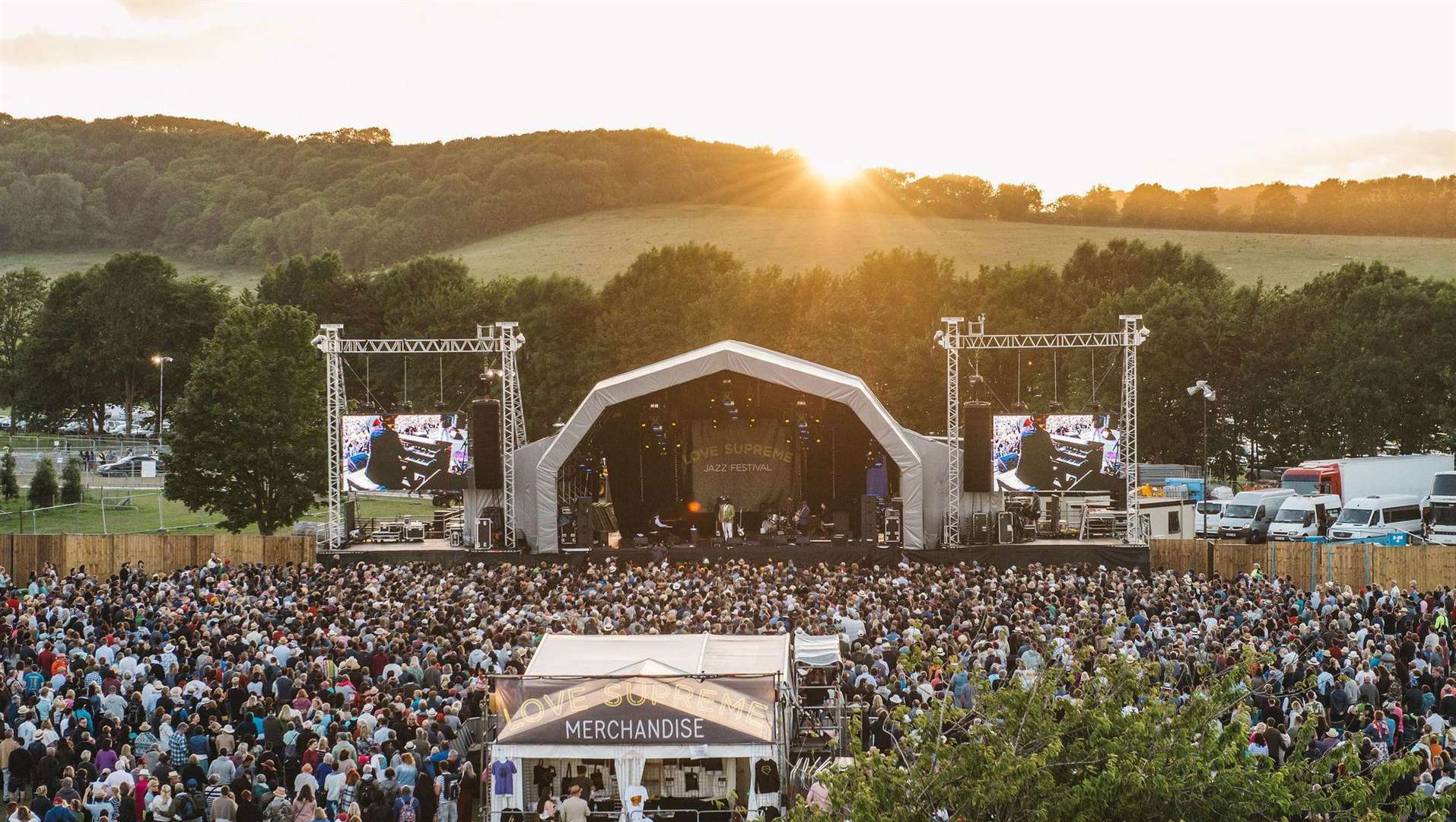 Love Supreme is held in the Sussex countryside