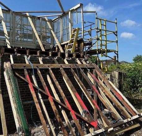 The structure was dismantled in June. Picture: Network Rail