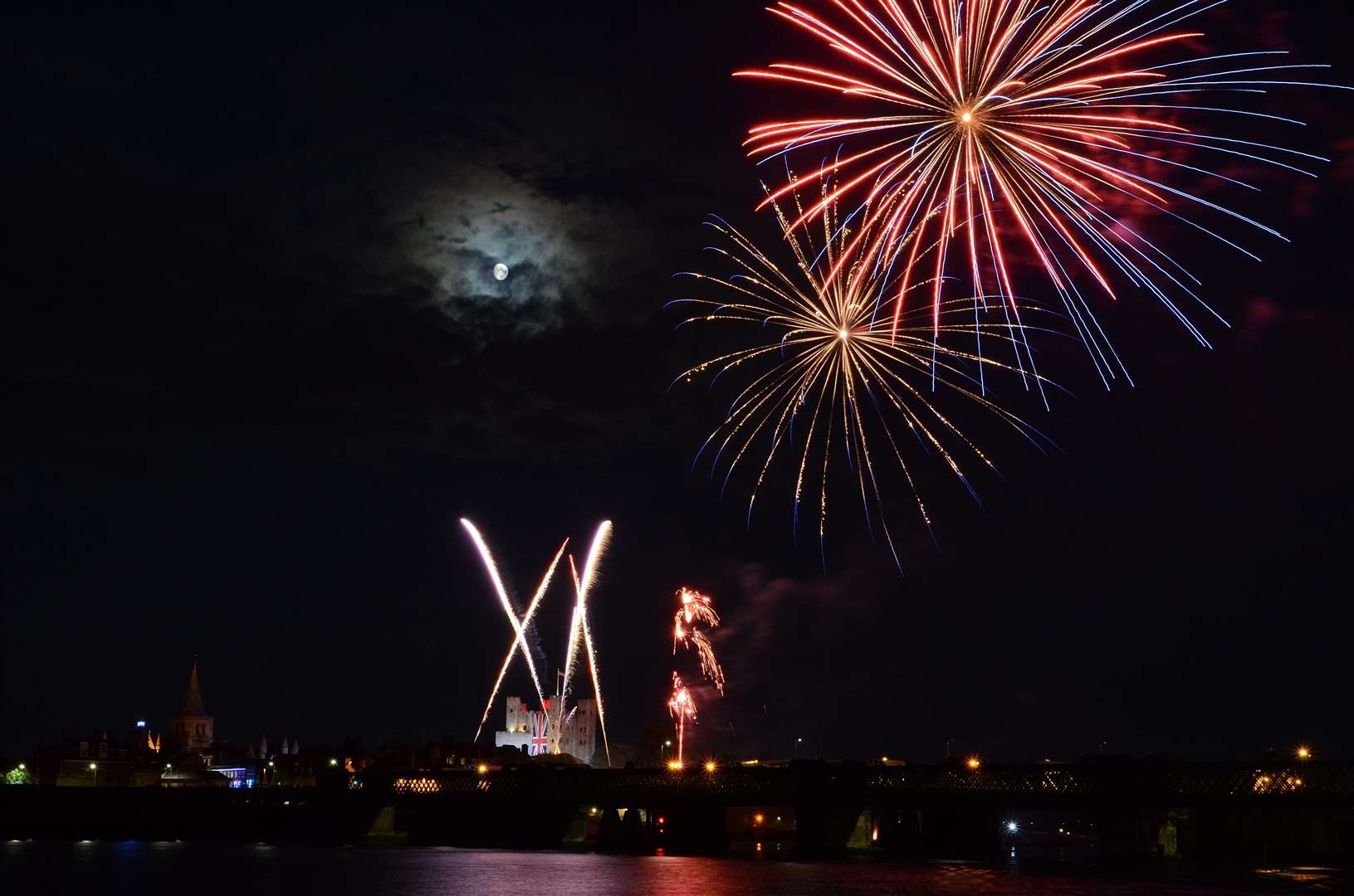 A firework display finished the night at The Proms. Pic: Jason Arthur (13782492)