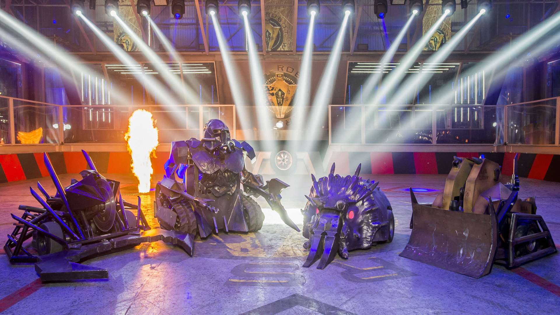 Robot Wars series nine house robots. Pic: BBC