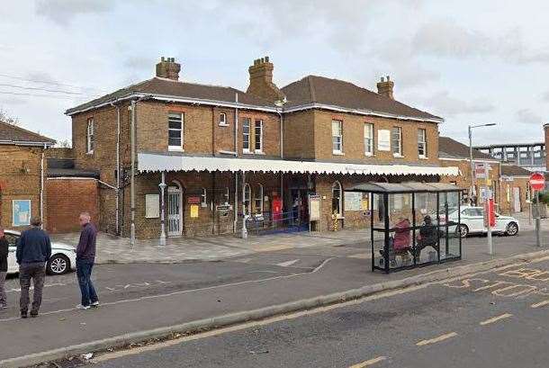 The incident is alleged to have happened at Sittingbourne Railway Station. Picture: Google Maps