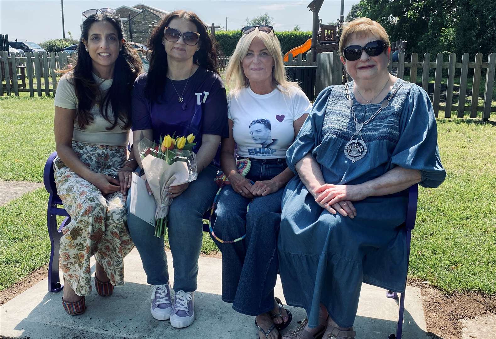 From left: Arshan Gulati, Gemma Cayley-Smith, Kerry Holmes and Deputy Mayor of Gravesham Cllr Jenny Wallace. Picture: Peter Scutts