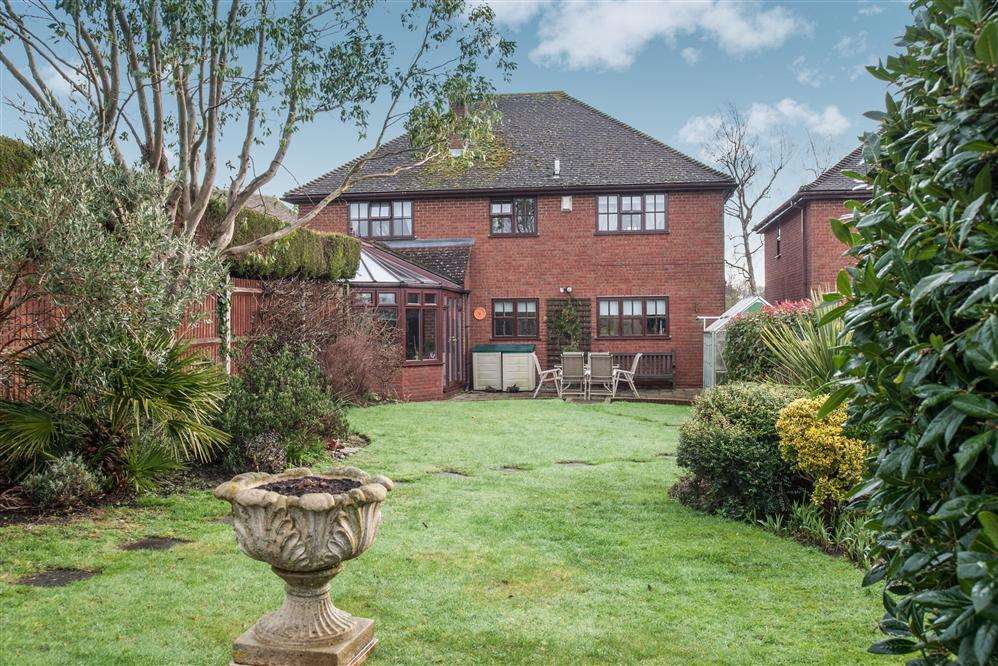 The back garden of the property in South Street, Barming